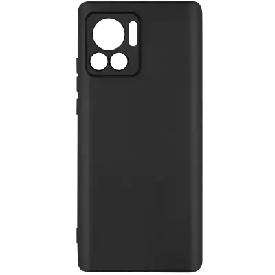 Ovitek Motorola Edge 30 Ultra iz mehkega silikonskega gela, mat zakljucek proti prstnim odtisom - crn