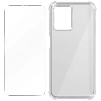 Premium 360° zašcitni paket: mehko ohišje iz kaljenega stekla, odporno na udarce - prozorno za Xiaomi Redmi Note 12 Pro in Xiaomi Poco X5 Pro