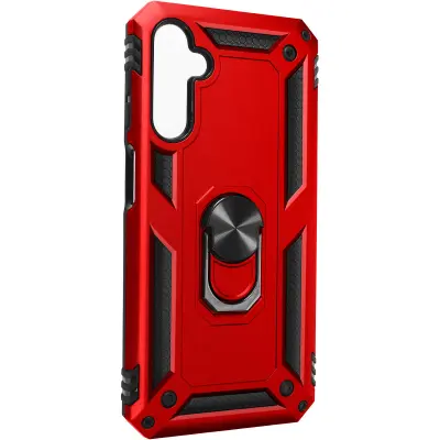 Ovitek Samsung Galaxy A24, hibridni magnetni podporni obroc, rdec