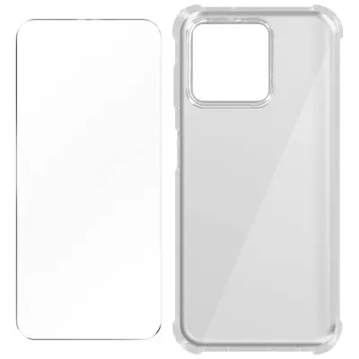 Xiaomi 13 Premium 360° Protection Pack: mehka torbica iz kaljenega stekla, odporna na udarce - prozorna
