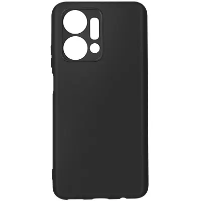 Ovitek za Honor X7a, upogljiv in ultra tanek silikon - Crn