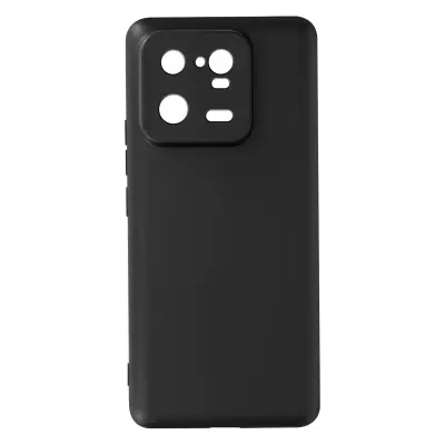 Ovitek za Xiaomi 13 Pro iz mehkega silikonskega gela, mat premaz proti prstnim odtisom - crn