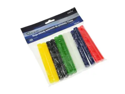 12x vroče lepilne palice – barvne 11mm