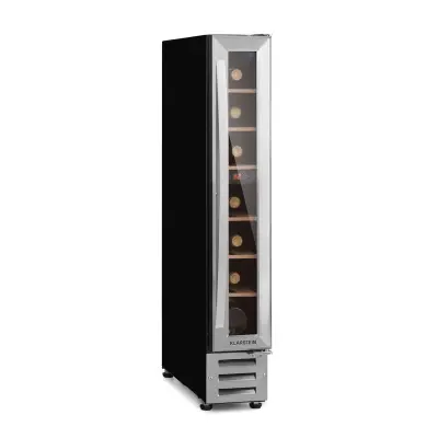 Klarstein Vinovilla 7 built-in Uno vgraden hladilnik za vino, Nerjavece jeklo