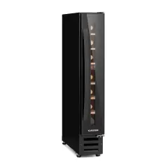 Klarstein Vinovilla 7 built-in Uno Onyx vgraden hladilnik za vino, Crna