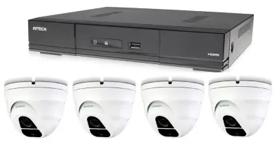Komplet kamer 1x AVTECH DVR DGD1005AV in 4x 5MPX Dome kamera AVTECH DGC5205TSE + 2x BREZPLAČEN napajalnik!