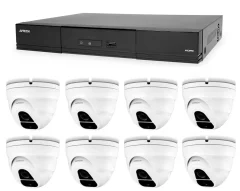 Komplet kamer 1x AVTECH NVR AVH1109 in 8x 2MPX IP Dome kamera AVTECH DGM2203SVSE + 8x UTP kabel 1x RJ45 - 1x RJ45 Cat5e 15m!