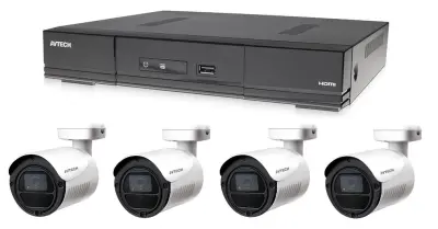 Komplet kamer 1x AVTECH DVR DGD1005AV in 4x 2MPX Bullet kamera AVTECH DGC1105YFT + 2x BREZPLAČEN napajalnik!