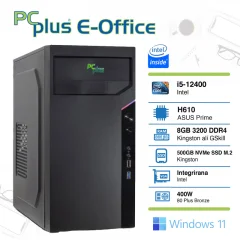 PCPLUS E-Office i5-12400 8GB 512GB NVMe SSD Windows 11 Home namizni računalnik