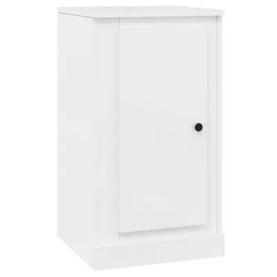vidaXL Komoda visok sijaj bela 37,5x35,5x67,5 cm inženirski les