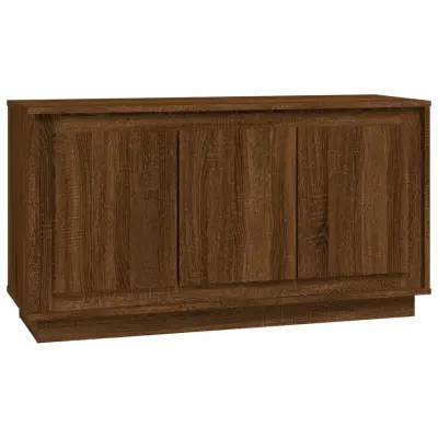 vidaXL Komoda rjavi hrast 102x35x55 cm inženirski les