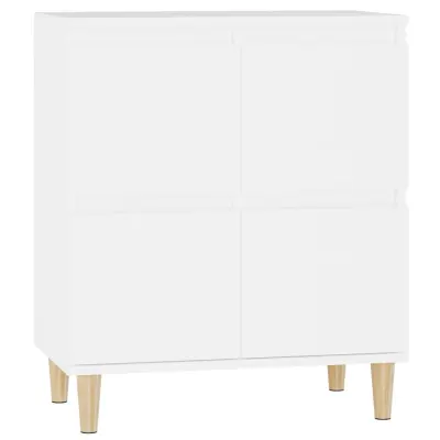 vidaXL Komoda bela 60x35x70 cm inženirski les