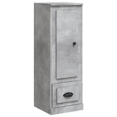 vidaXL Visoka omarica betonsko siva 36x35,5x103,5 cm inženirski les