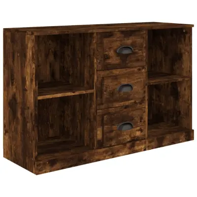 vidaXL Komoda dimljen hrast 104,5x35,5x67,5 cm inženirski les