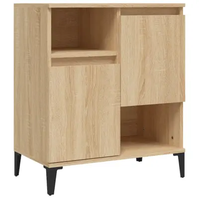 vidaXL Komoda sonoma hrast 60x35x70 cm inženirski les
