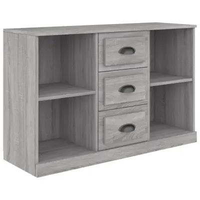 vidaXL Komoda siva sonoma 104,5x35,5x67,5 cm inženirski les