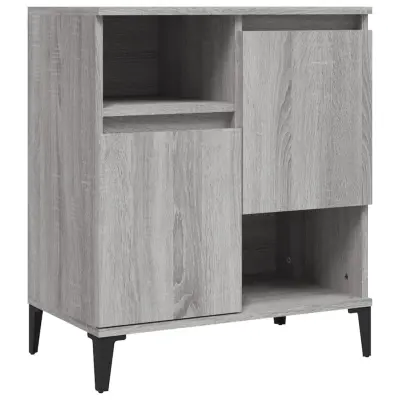 vidaXL Komoda siva sonoma 60x35x70 cm inženirski les