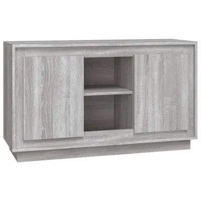 vidaXL Komoda siva sonoma 102x35x60 cm inženirski les