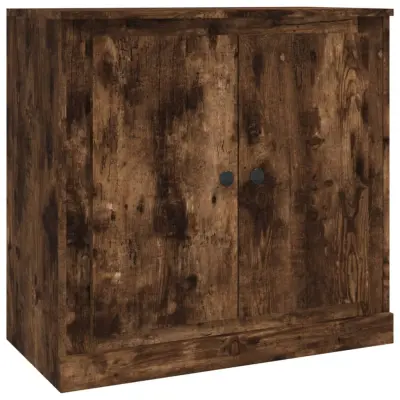 vidaXL Komoda dimljeni hrast 70x35,5x67,5 cm inženirski les
