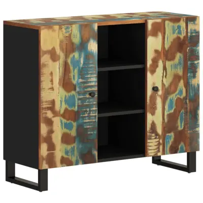 vidaXL Komoda z 2 vrati 90x33x75 cm trden predelan les
