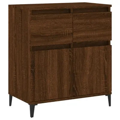 vidaXL Komoda rjav hrast 60x35x70 cm inženirski les