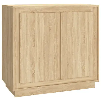 vidaXL Komoda sonoma hrast 80x34x75 cm inženirski les