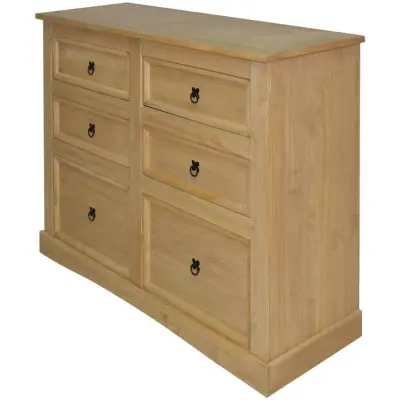 vidaXL Komoda mehiška borovina Corona Range 110x43x81 cm