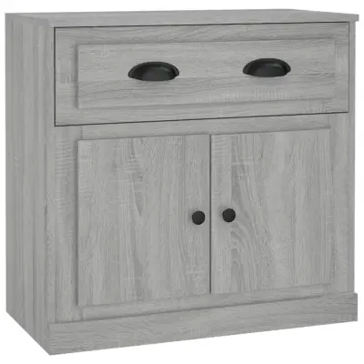 vidaXL Komoda siva sonoma 70x35,5x67,5 cm inženirski les