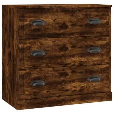 vidaXL Komoda dimljeni hrast 70x35,5x67,5 cm inženirski les