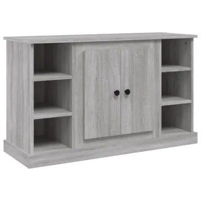 vidaXL Komoda siva sonoma 100x35,5x60 cm inženirski les