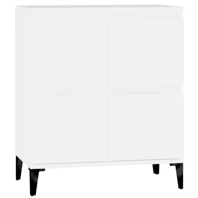 vidaXL Komoda bela 60x35x70 cm inženirski les
