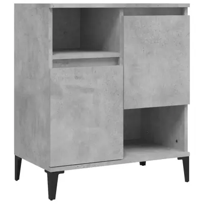 vidaXL Komoda betonsko siva 60x35x70 cm inženirski les