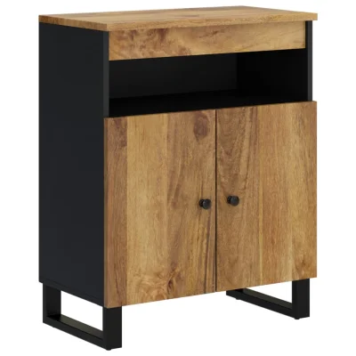 vidaXL Komoda z 2 vrati 60x33x75 cm trden mangov les