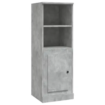 vidaXL Visoka omarica betonsko siva 36x35,5x103,5 cm inženirski les