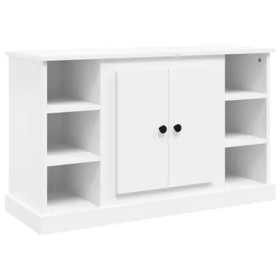 vidaXL Komoda bela 100x35,5x60 cm inženirski les