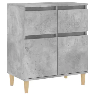 vidaXL Komoda betonsko siva 60x35x70 cm inženirski les