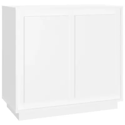 vidaXL Komoda bela 80x34x75 cm inženirski les