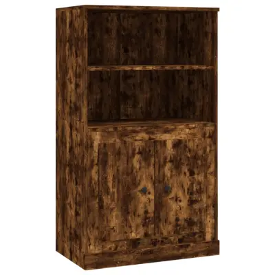 vidaXL Visoka omara dimljen hrast 60x35,5x103,5 cm inženirski les