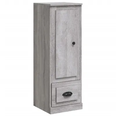 vidaXL Visoka omarica siva sonoma 36x35,5x103,5 cm inženirski les