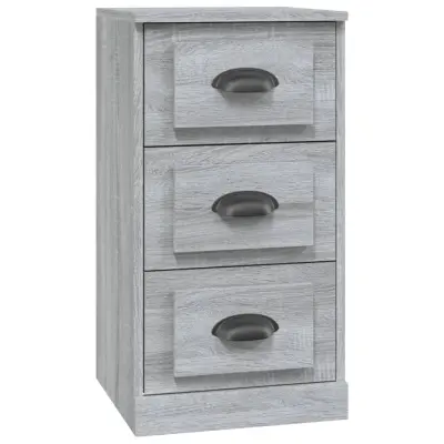 vidaXL Komoda siva sonoma 36x35,5x67,5 cm inženirski les