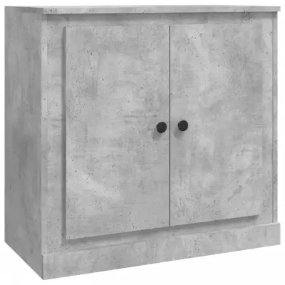 vidaXL Komoda betonsko siva 70x35,5x67,5 cm inženirski les