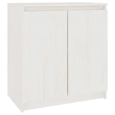 vidaXL TV omarica bela 60x36x65 cm trdna borovina