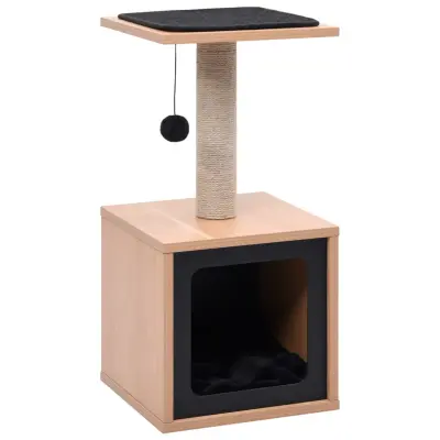 vidaXL Mačje drevo s praskalno podlogo iz sisala 62 cm