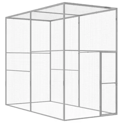 vidaXL Mačja kletka 3x1,5x2,5 m pocinkano jeklo