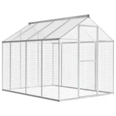 vidaXL Zunanja ptičja kletka aluminij 178x242x192 cm