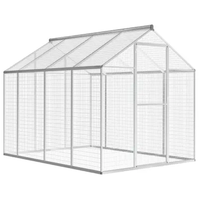 vidaXL Zunanja ptičja kletka aluminij 178x242x192 cm