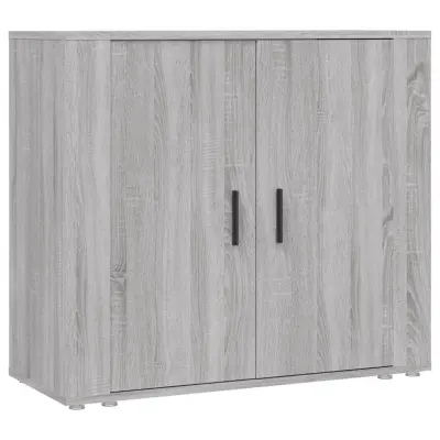 vidaXL Komoda siva sonoma 80x33x70 cm inženirski les