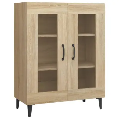 vidaXL Komoda sonoma hrast 69,5x34x90 cm inženirski les