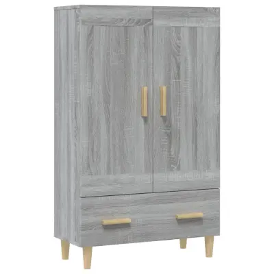 vidaXL Visoka omarica siva sonoma 70x31x115 cm inženirski les
