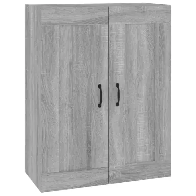 vidaXL Viseča stenska omarica siva sonoma 69,5x32,5x90 cm